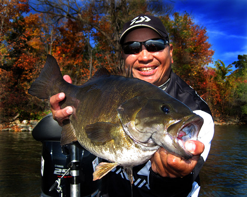 Dave Chong with 8.02 lbs Lake Simcoe Smallmouth Bass 2014